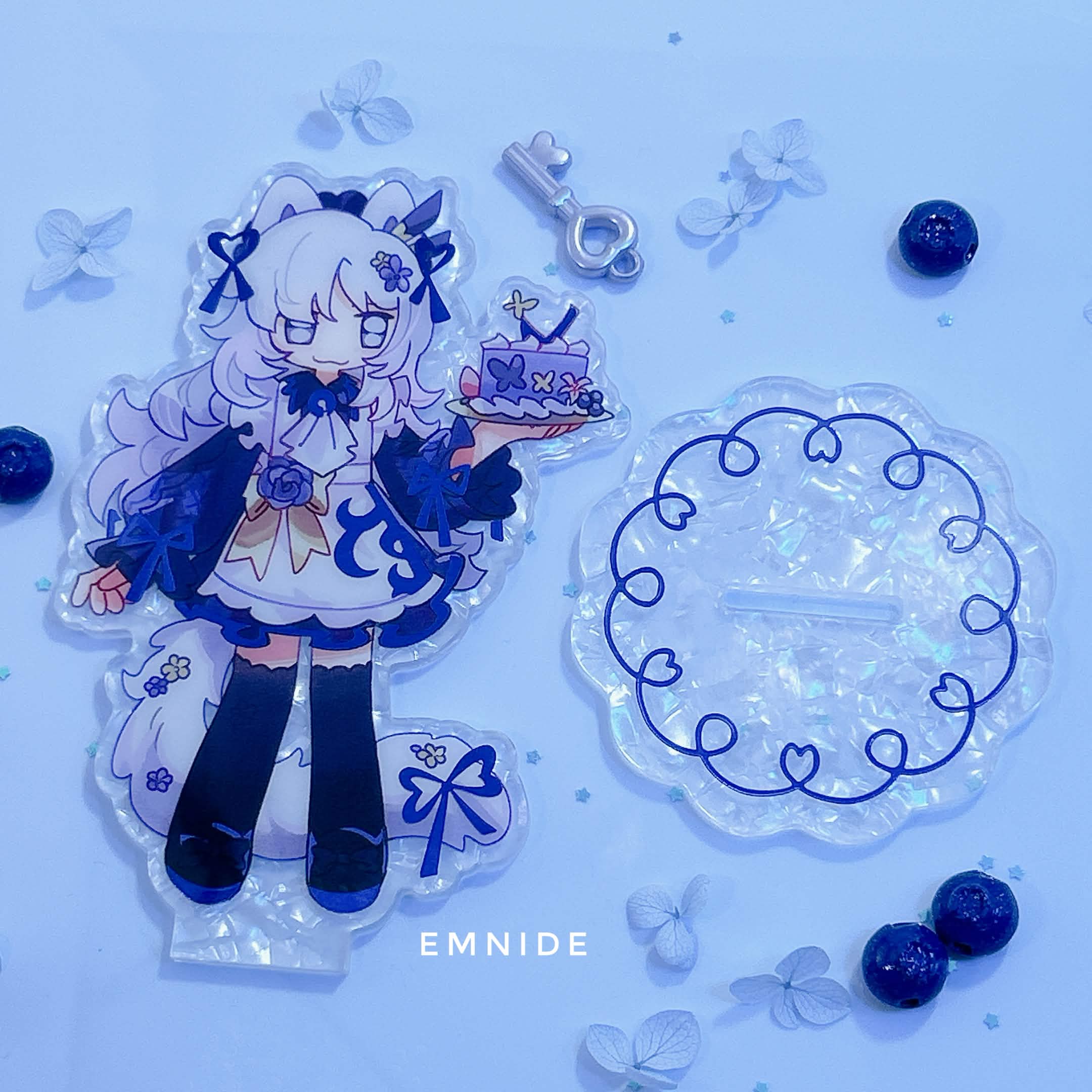 Argalia Blue Foil Porcelain Film Standee ✧ Library of Ruina