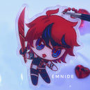 Takumi Red Glitter Foil Rainbow Film Keychain ✧ The Hundred Line