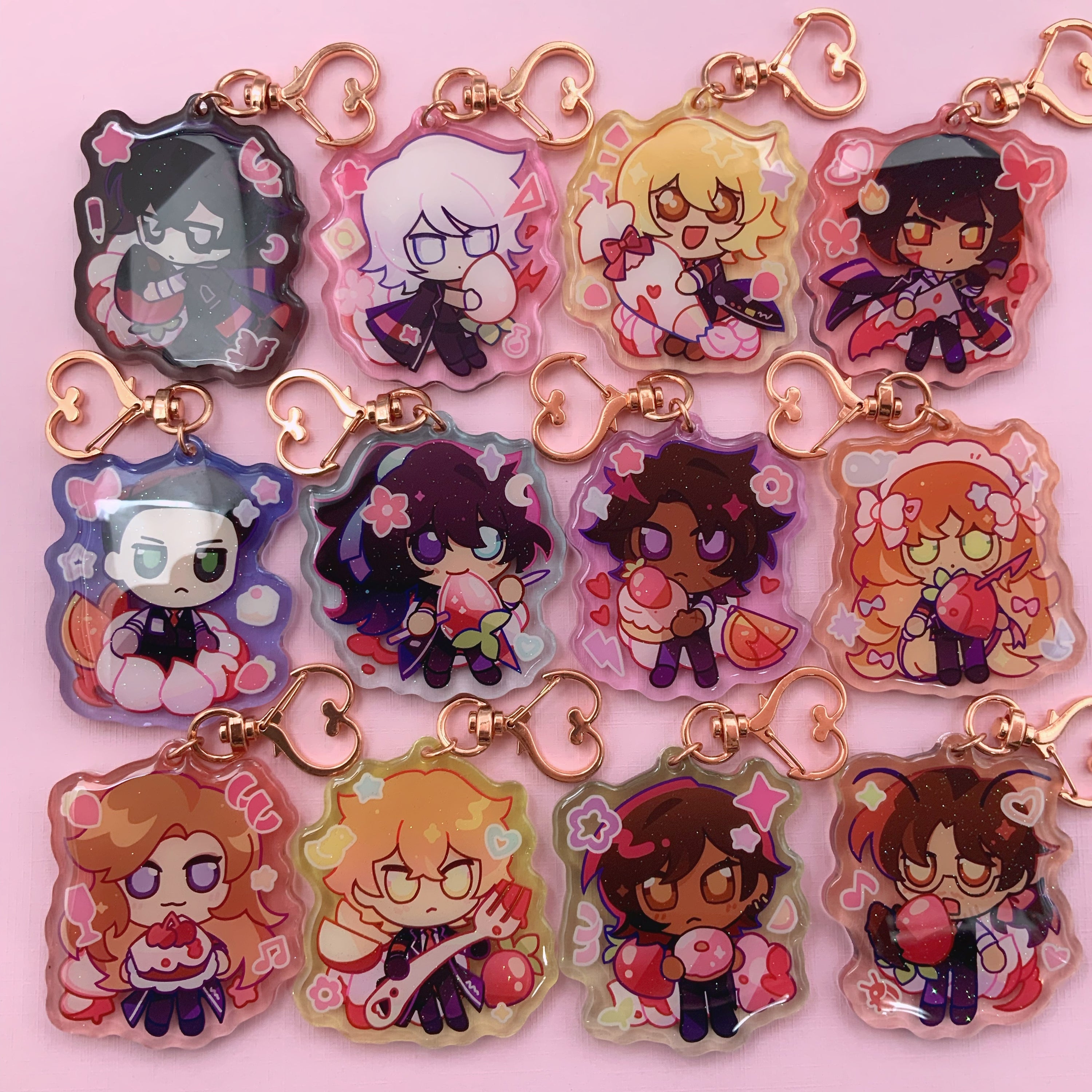 Delectable Desserts Keychains ✧ Limbus Company ⁕ Strawberries and Cream
