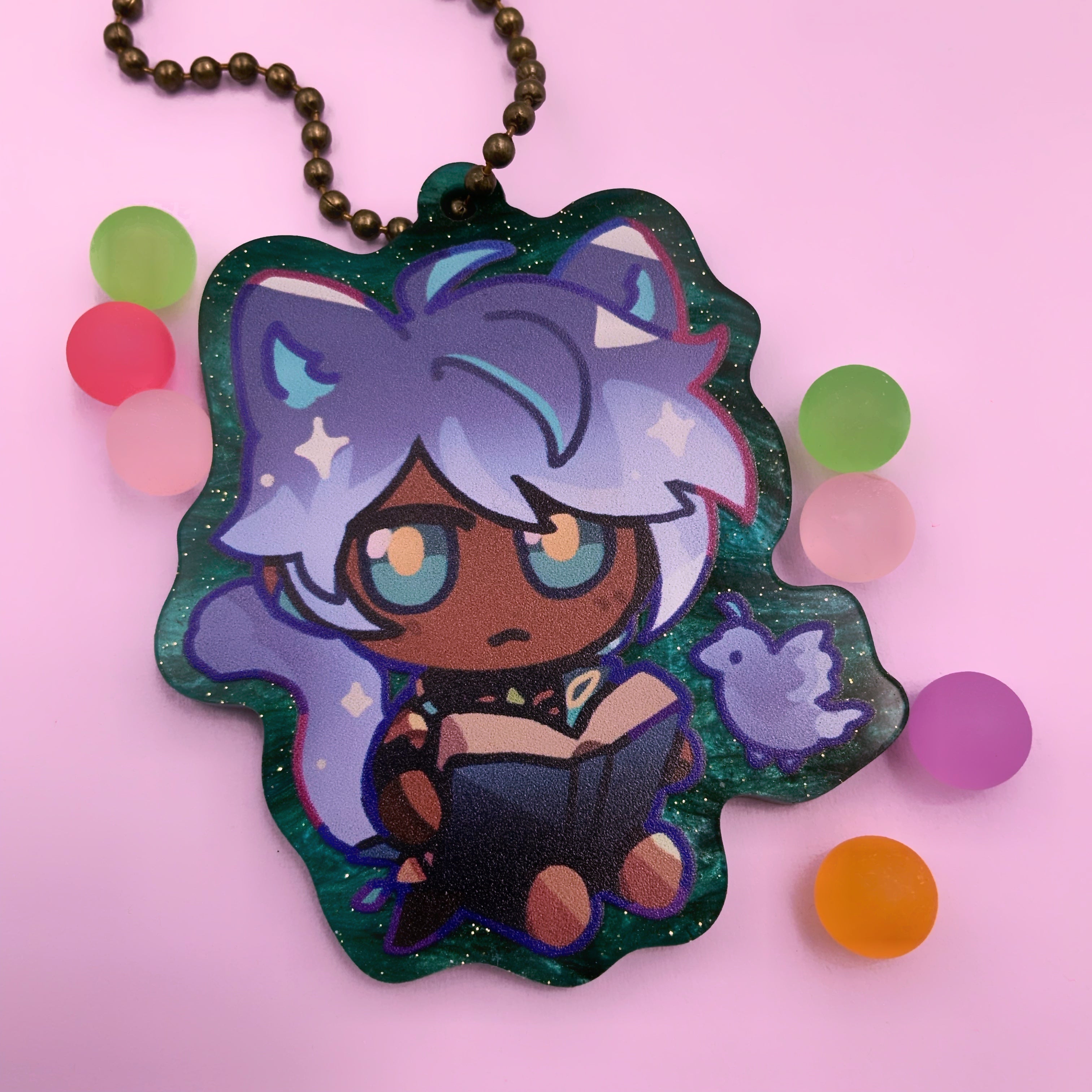 Alhaitham Reading Keychain ✧ Genshin Impact