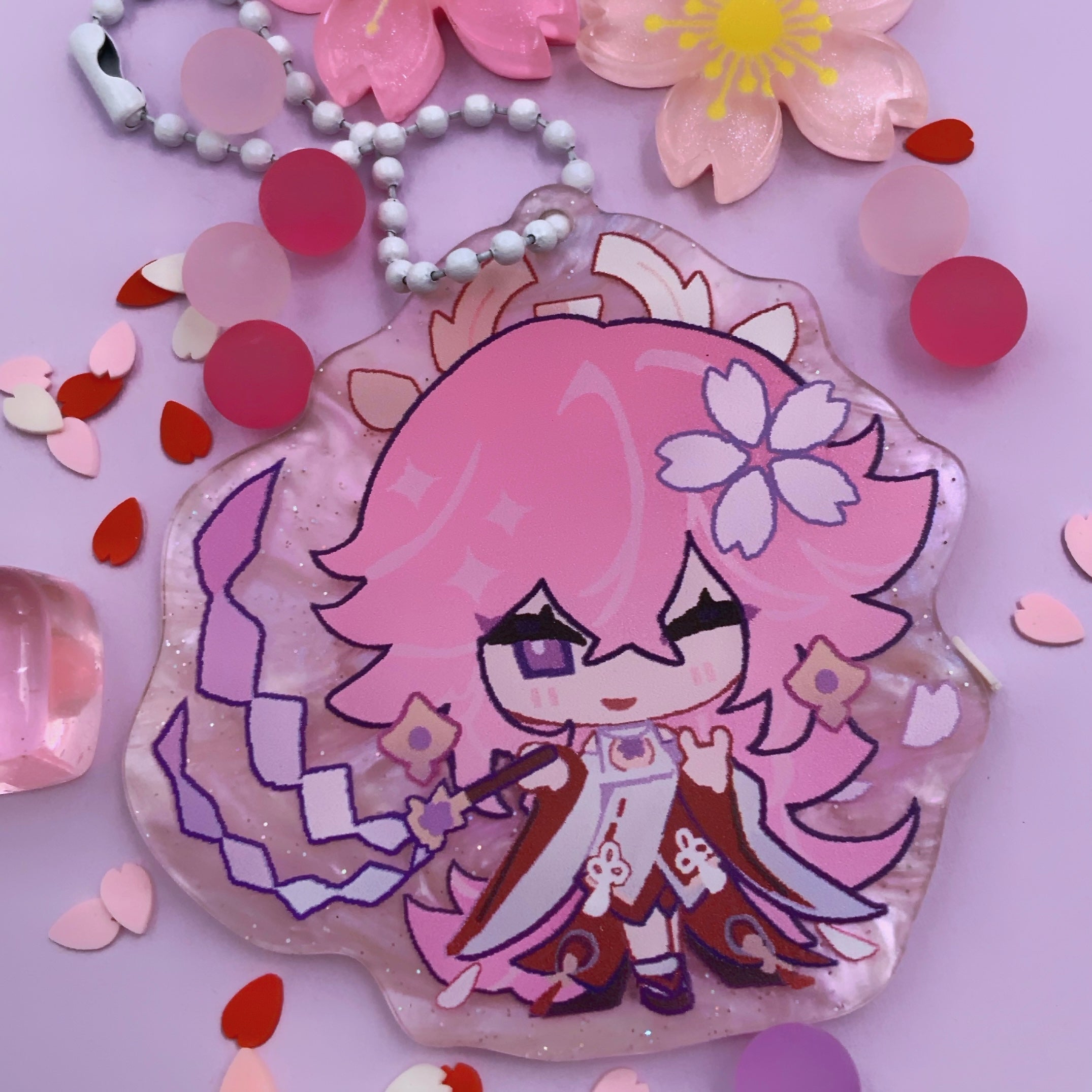 Yae Miko Charm Keychain ✧ Genshin Impact