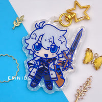 Phainon Blue Foil Porcelain Film Keychain ✧ Honkai Star Rail