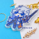 Phainon Blue Foil Porcelain Film Keychain ✧ Honkai Star Rail