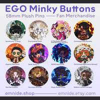 PREORDER ♡ EGO Minky Buttons ✧ Limbus Company