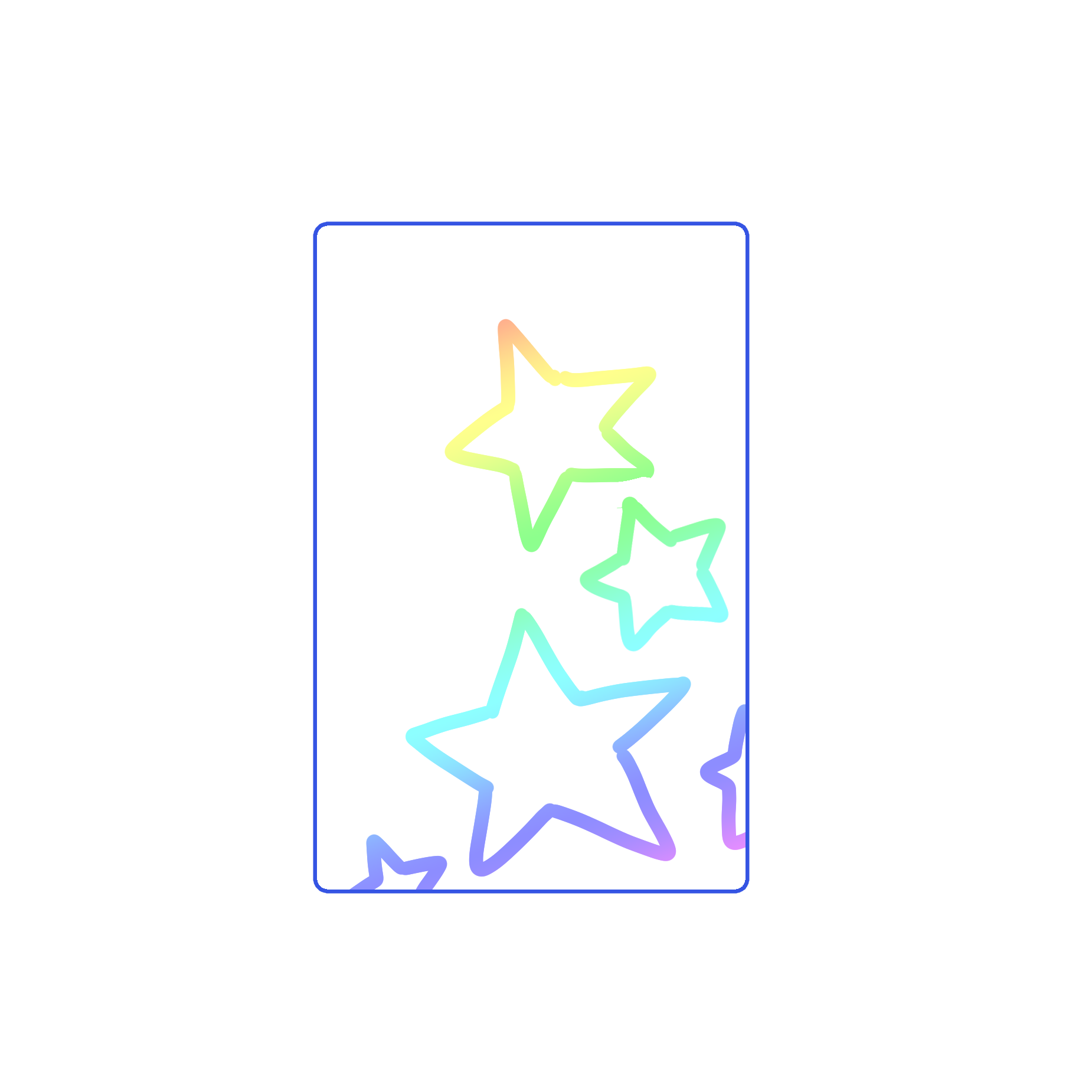 Star Holo Card Sleeve ✨