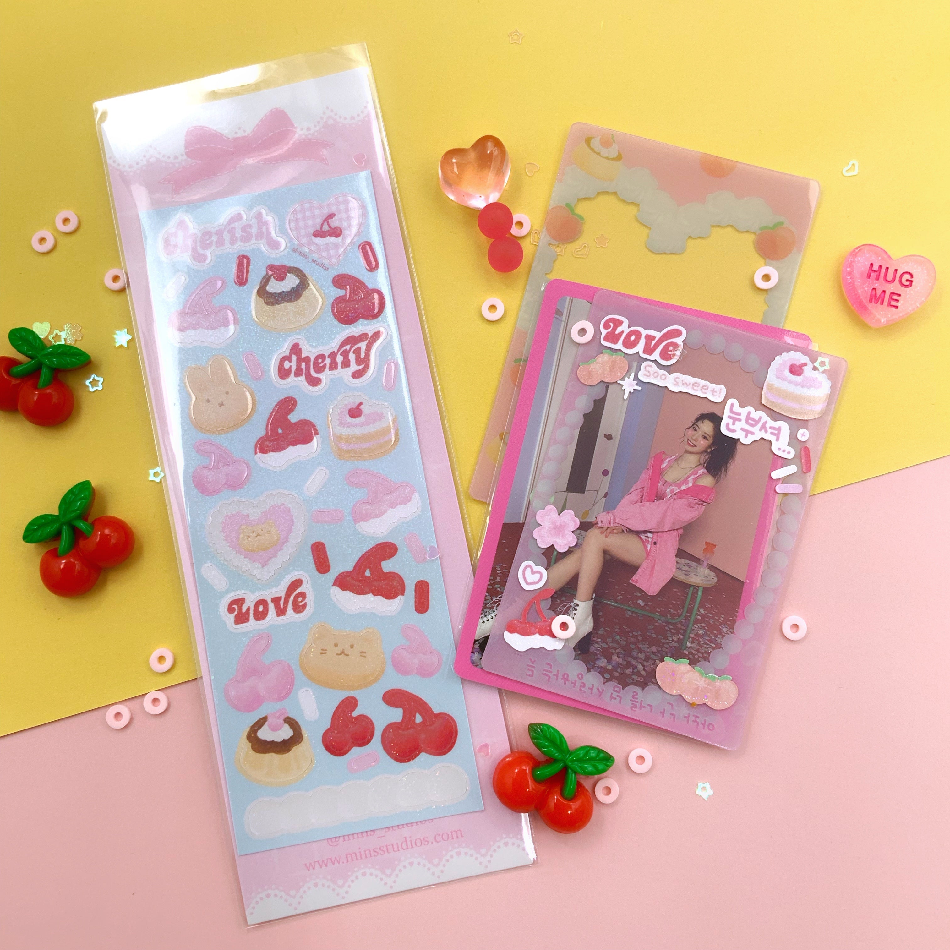 Cherish Cherry 🍒 Deco Stickersheet ☆ Mins Studios