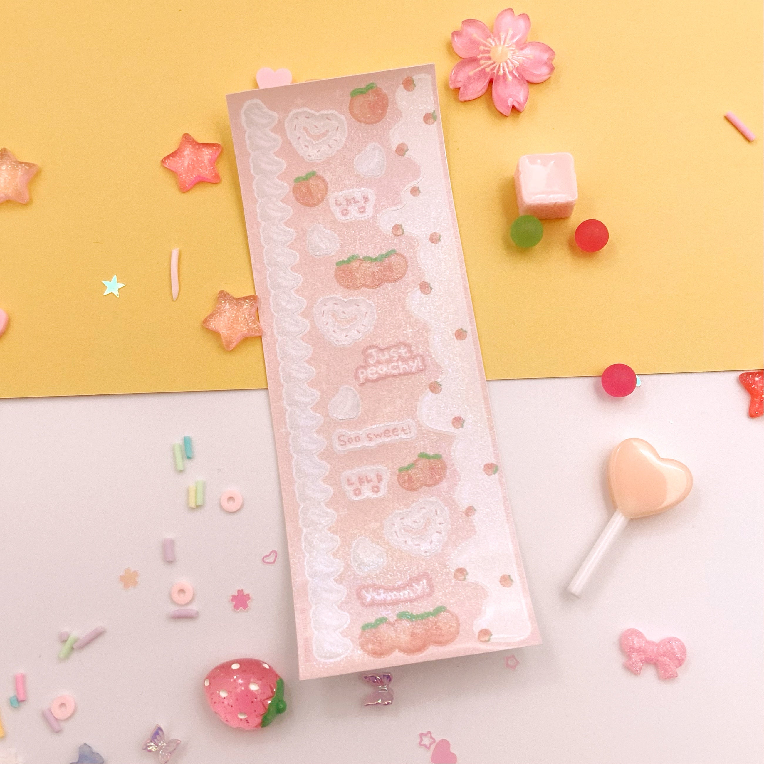 Peaches N Cream 🍑 Deco Stickersheet ☆ Mins Studios