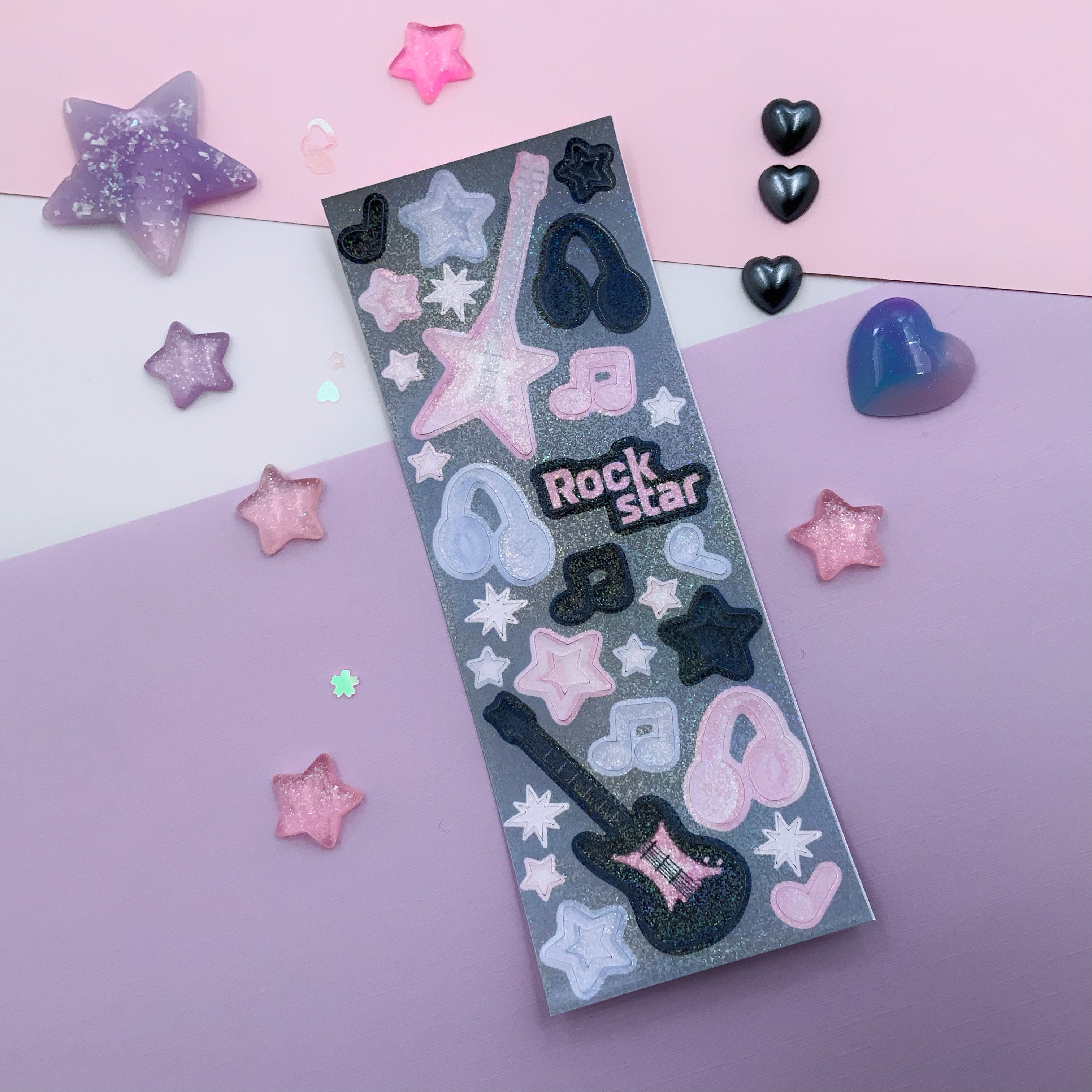 Rockstar 🎸 Deco Stickersheet ☆ Mins Studios