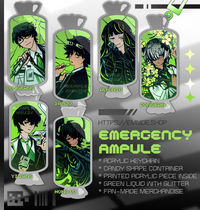 Emergency Ampule Liquid Keychains ✧ Limbus Company