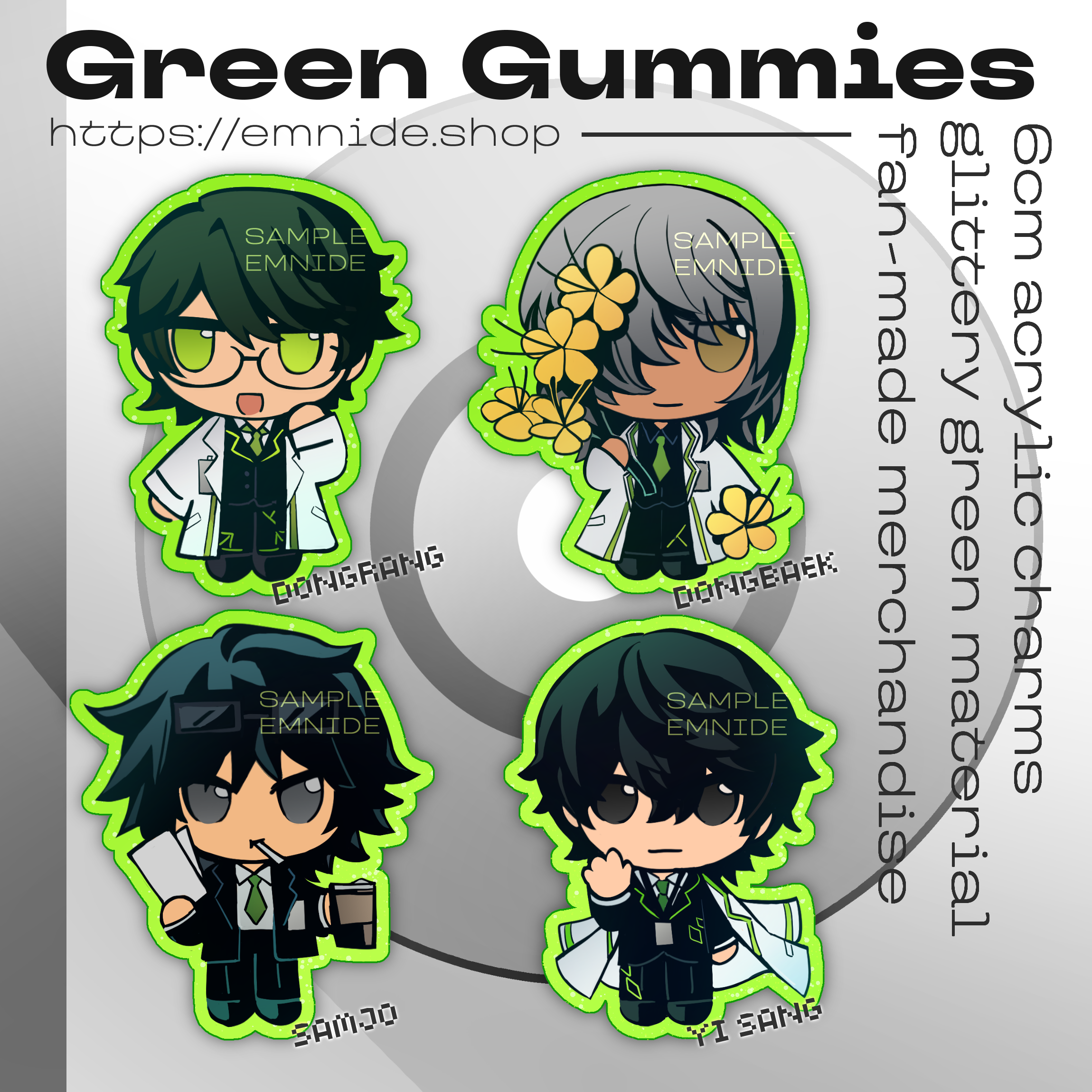 Green Gummies Keychains ✧ Limbus Company