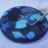 AB Beach Minky Button, 75mm Double Stuffed, Lobotomy Corporation