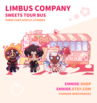 Sweets Tour Bus Standee ✧ Limbus Company ⁕ Strawberry and Cream