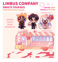 Sweets Tour Bus Standee ✧ Limbus Company ⁕ Strawberry and Cream
