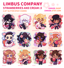 Delectable Desserts Keychains ✧ Limbus Company ⁕ Strawberries and Cream