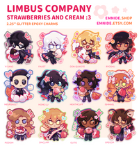 Delectable Desserts Keychains ✧ Limbus Company ⁕ Strawberries and Cream